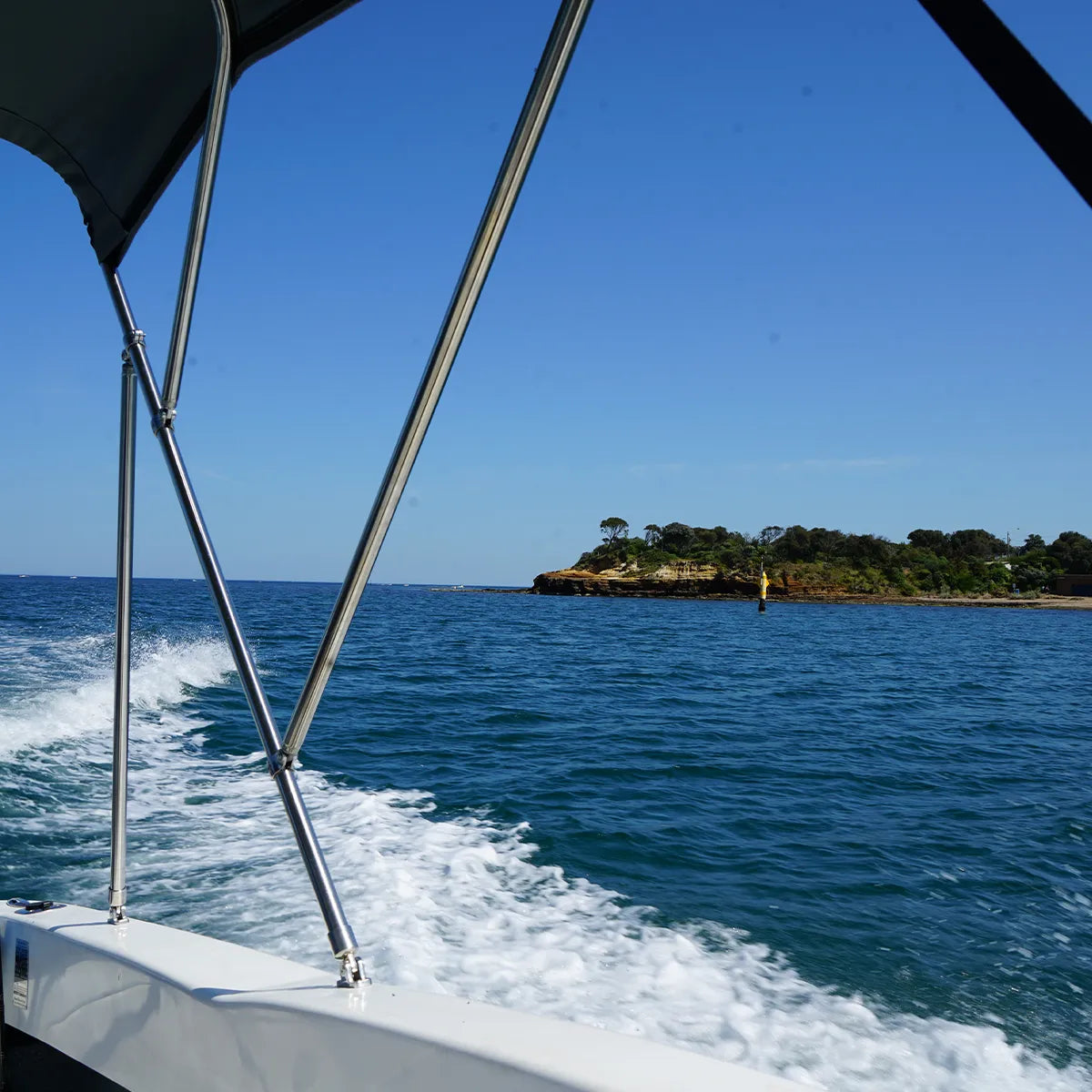 3 Bow Classic Bimini Top - Stainless Steel