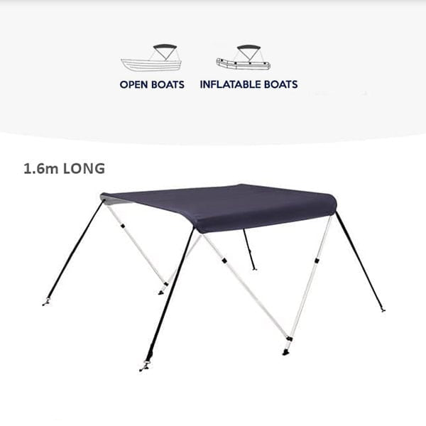 2 Bow Classic Bimini Top - Aluminium