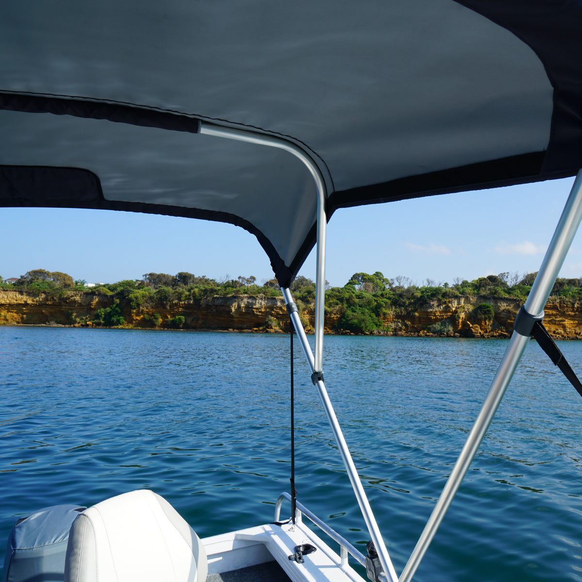 3 Bow Classic Bimini Top - Aluminium