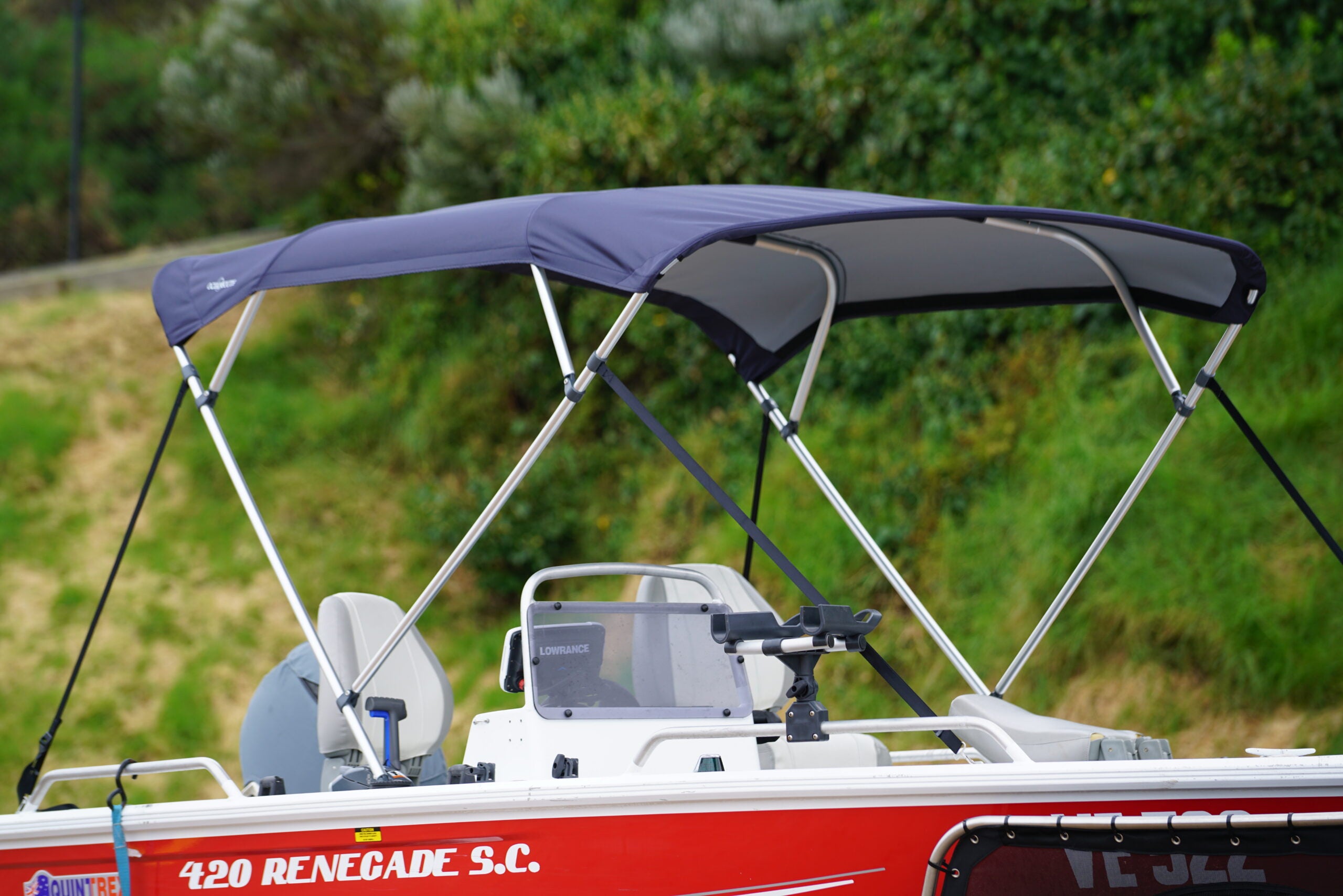 4 Bow Classic Bimini Top – Aluminium