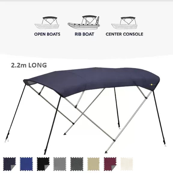 4 Bow Classic Bimini Top – Aluminium