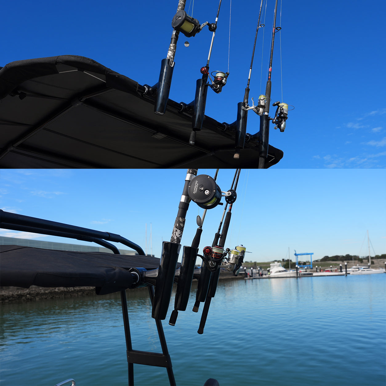Aluminium Clamp-On 360° Rod Holder