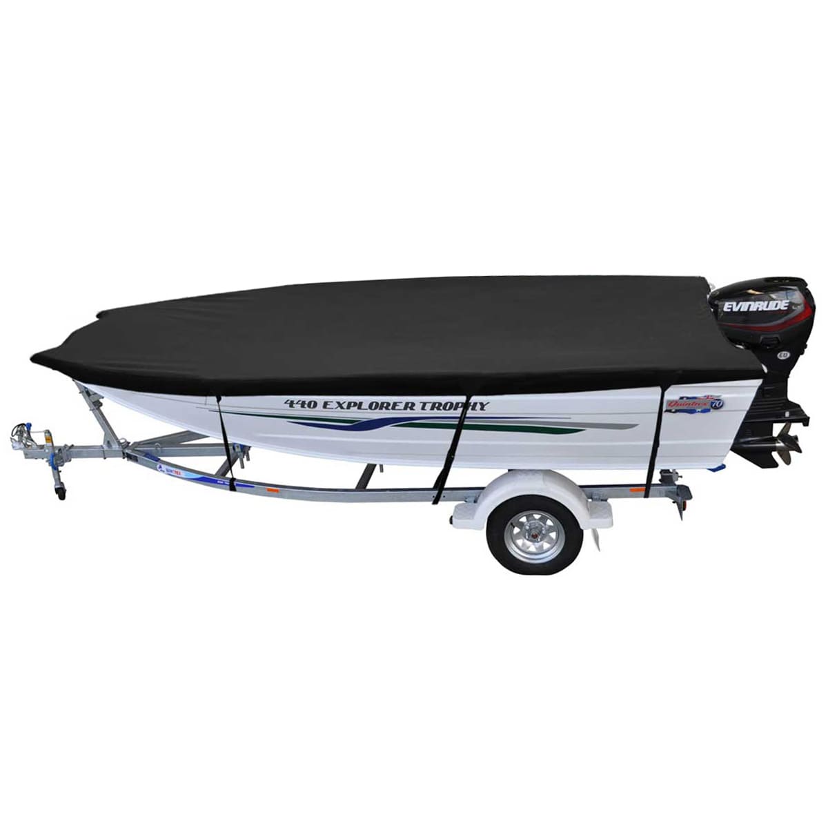 Custom Boat Covers for Quintrex F440 EXPLORER TROPHY OPEN BOAT FORKED BOW