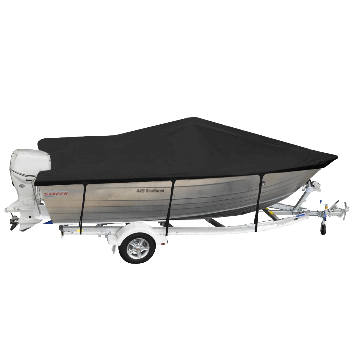 Custom Boat Covers for Stacer 449 SEAHORSE SIDE CONSOLE BOAT