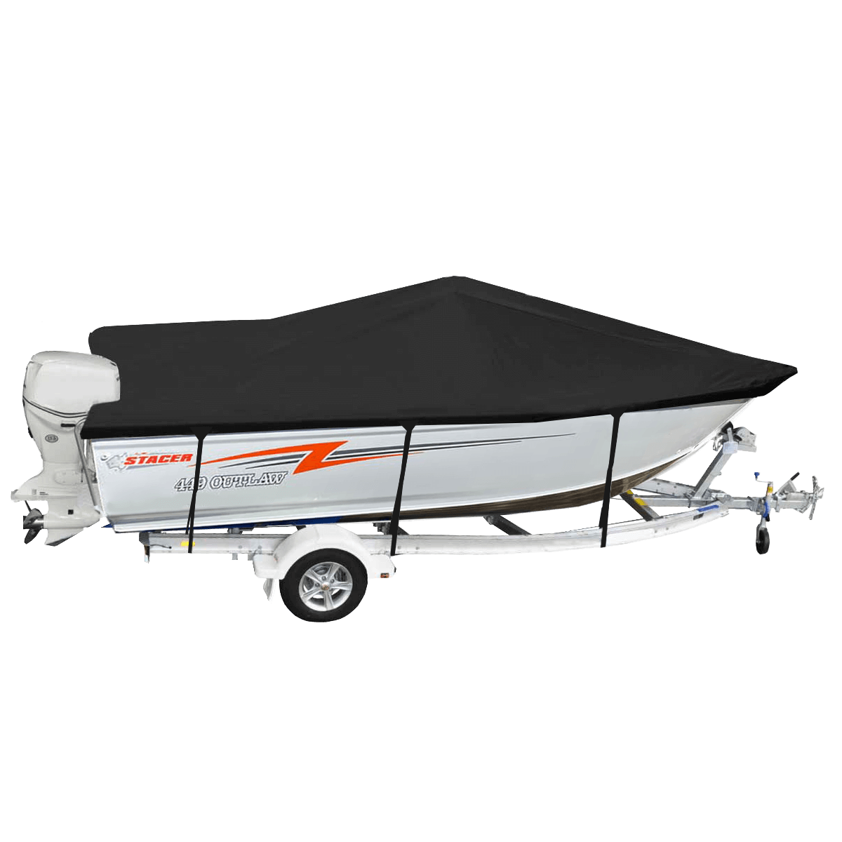 Custom Boat Covers for Stacer 449 OUTLAW SIDE CONSOLE BOAT