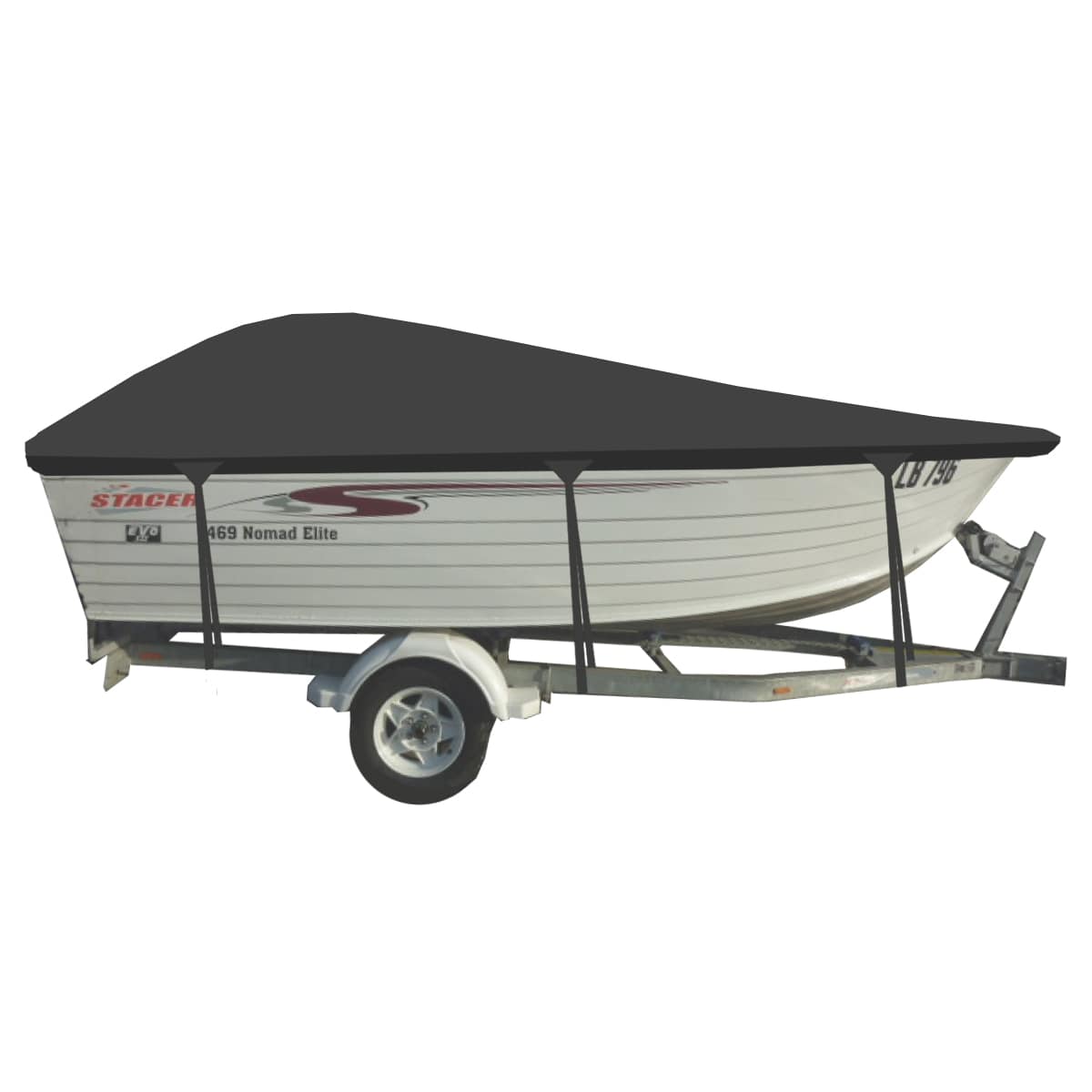 Custom Boat Covers for Stacer 469 NOMAD SIDE CONSOLE BOAT