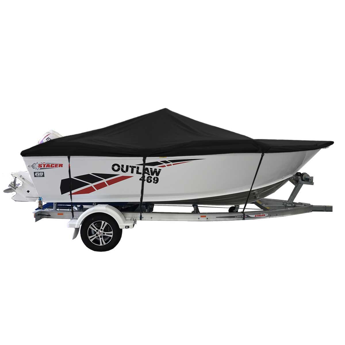 Custom Boat Covers for Stacer 469 OUTLAW SIDE CONSOLE BOAT