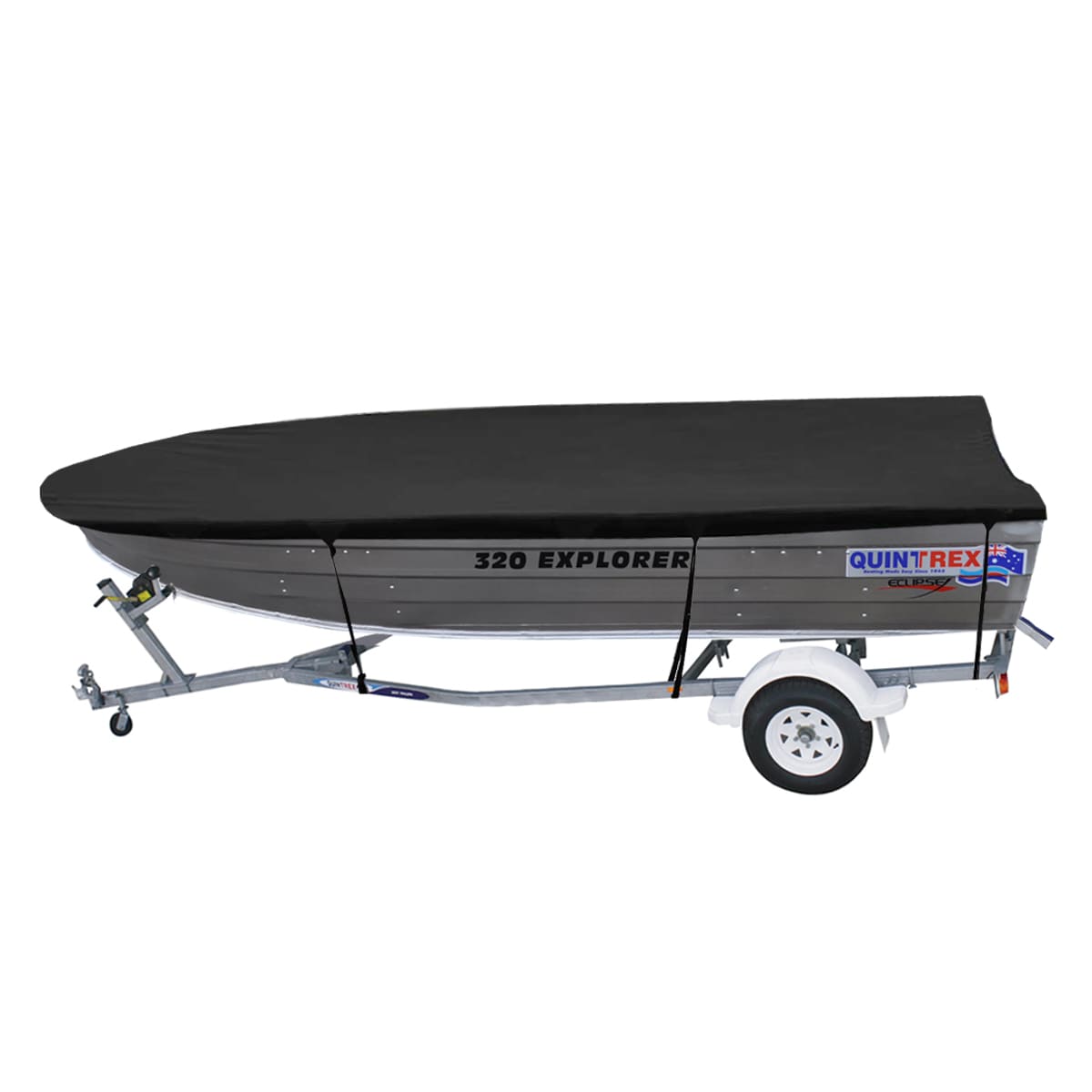 Custom Boat Covers for Quintrex 320 EXPLORER OPEN BOAT