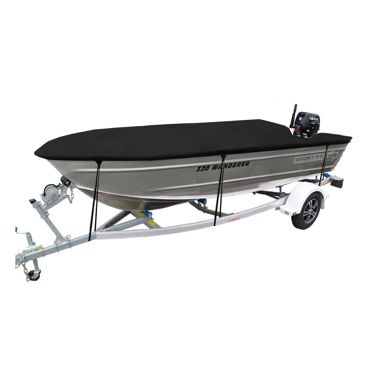 Custom Boat Covers for Quintrex 320 WANDERER OPEN BOAT