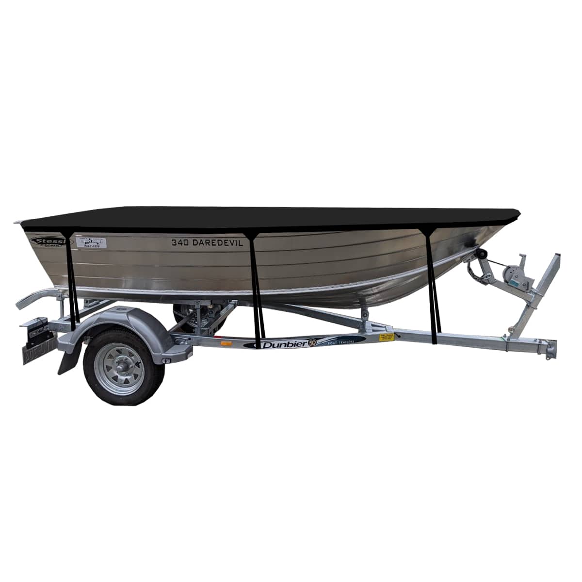 Custom Boat Covers for Stessl 340 DAREDEVIL DINGHY OPEN BOAT