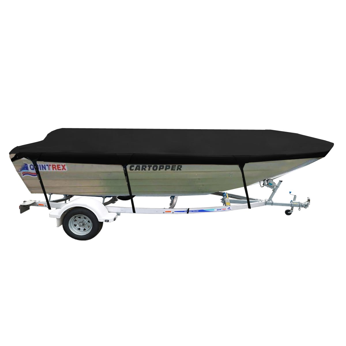 Custom Boat Covers for Quintrex 370 CARTOPPER OPEN BOAT