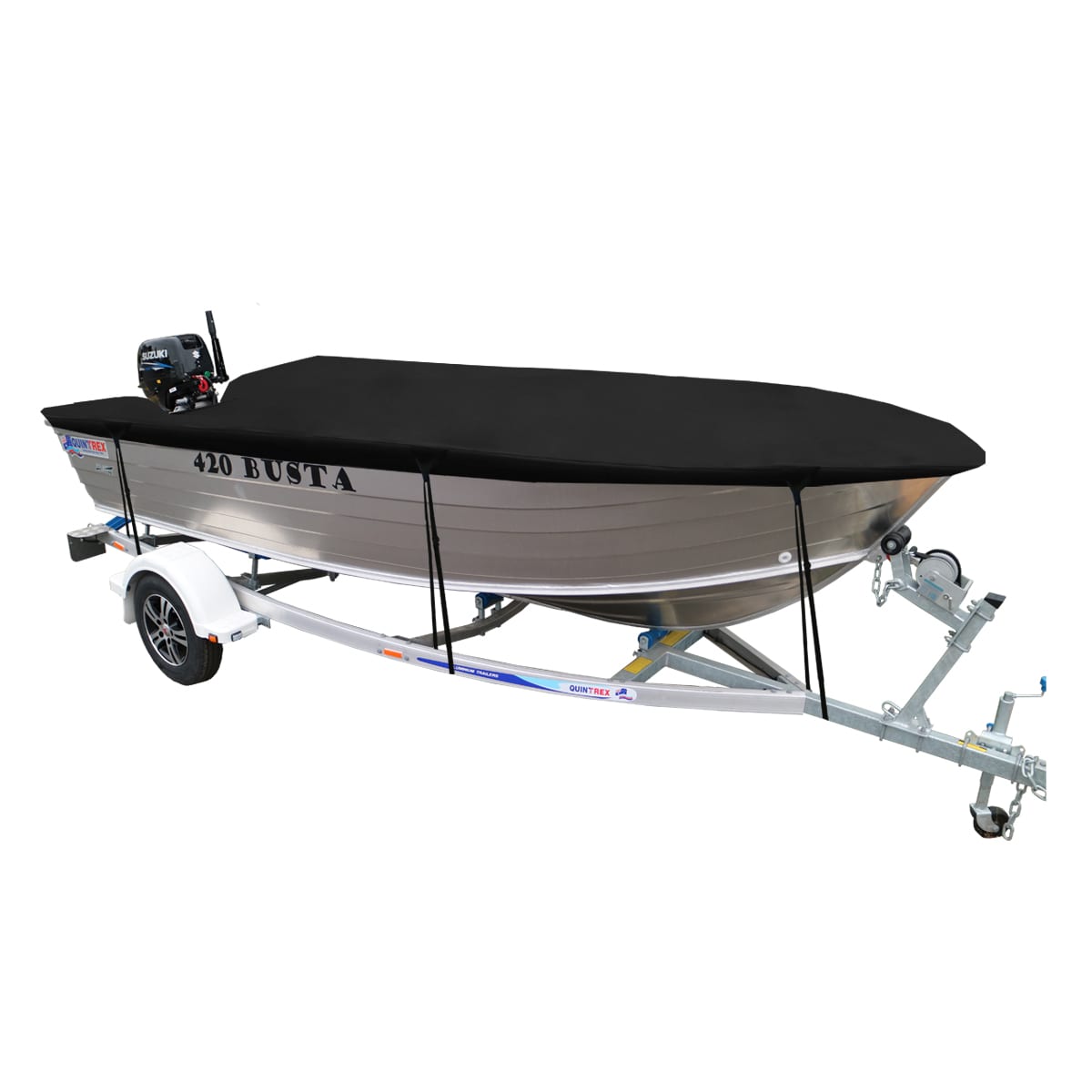 Custom Boat Covers for NEW Quintrex 420 BUSTA OPEN BOAT 2021+