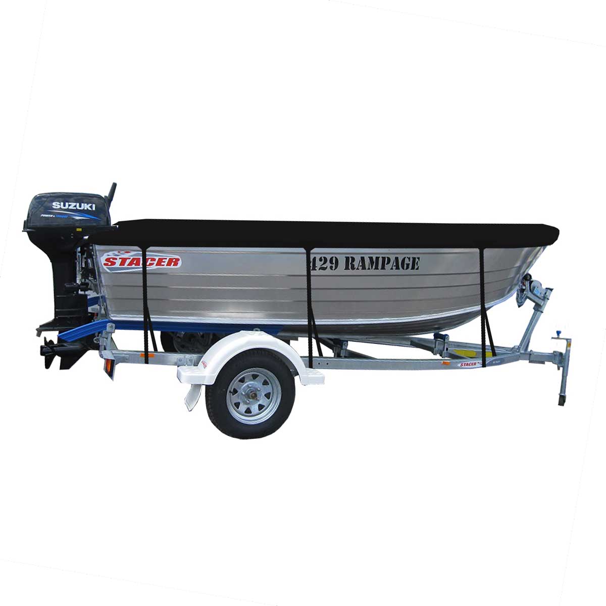 Custom Boat Covers for Stacer 429 RAMPAGE OPEN BOAT