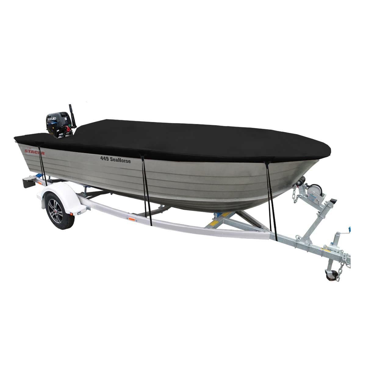 Custom Boat Covers for Stacer 449 SEAHORSE OPEN BOAT