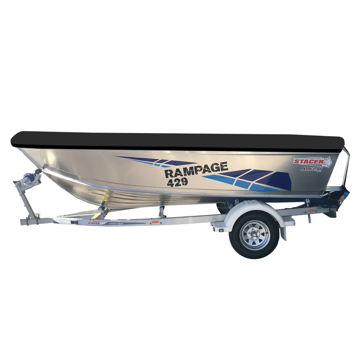 Custom Boat Covers for Stacer 429 RAMPAGE OPEN BOAT (2022>)