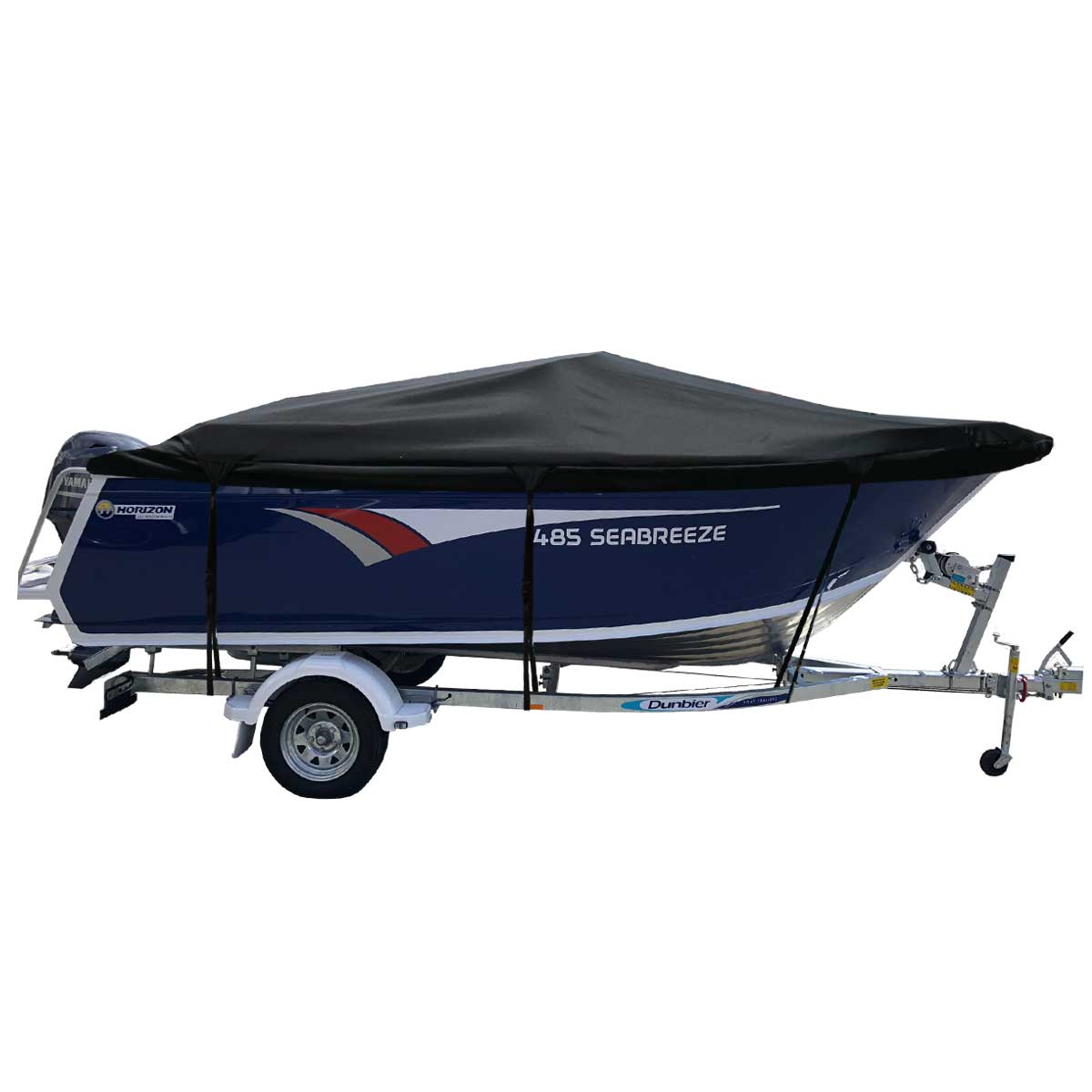 Custom Boat Covers for Horizon 485 SEABREEZE BOWRIDER BOAT