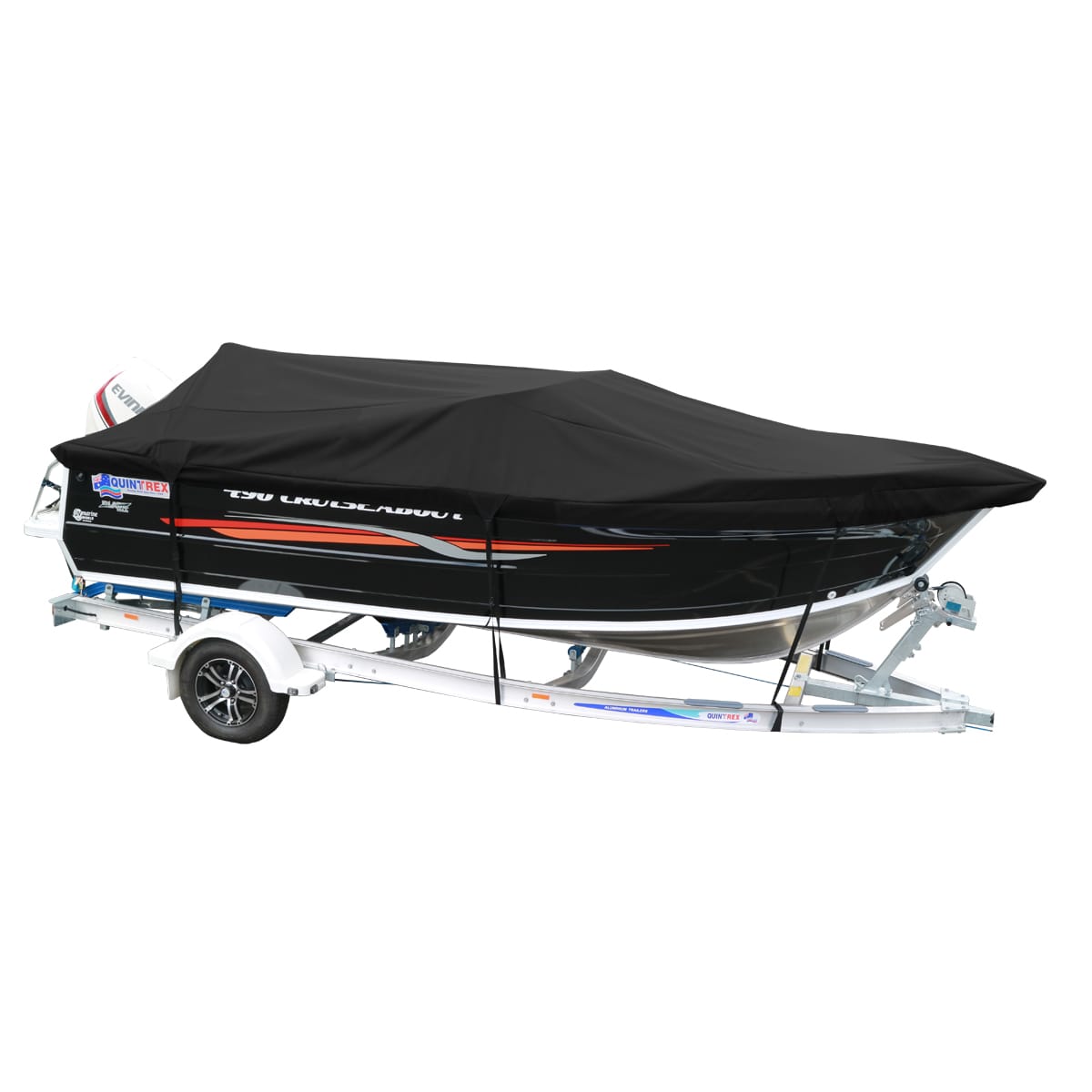Custom Boat Covers for Quintrex 480 CRUISEABOUT BOWRIDER BOAT