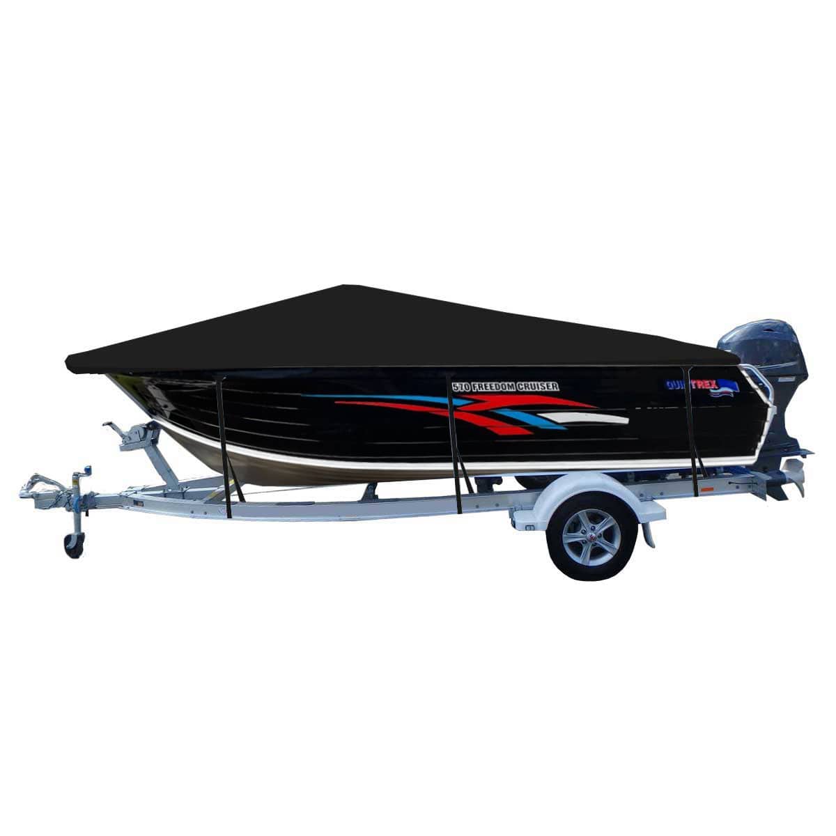 Custom Boat Covers for Quintrex 570 FREEDOM CRUISER BOWRIDER BOAT