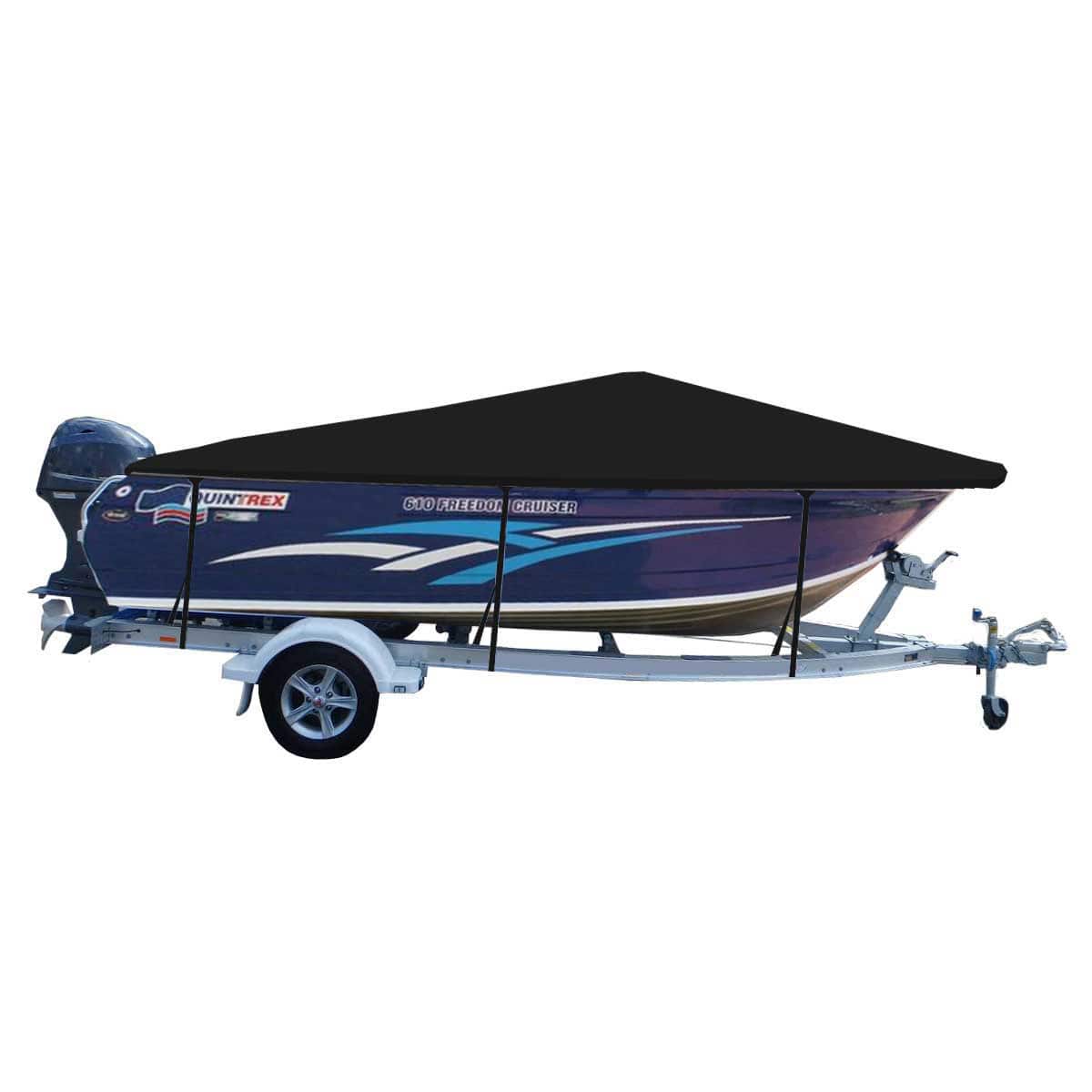 Custom Boat Covers for Quintrex 610 FREEDOM CRUISER BOWRIDER BOAT