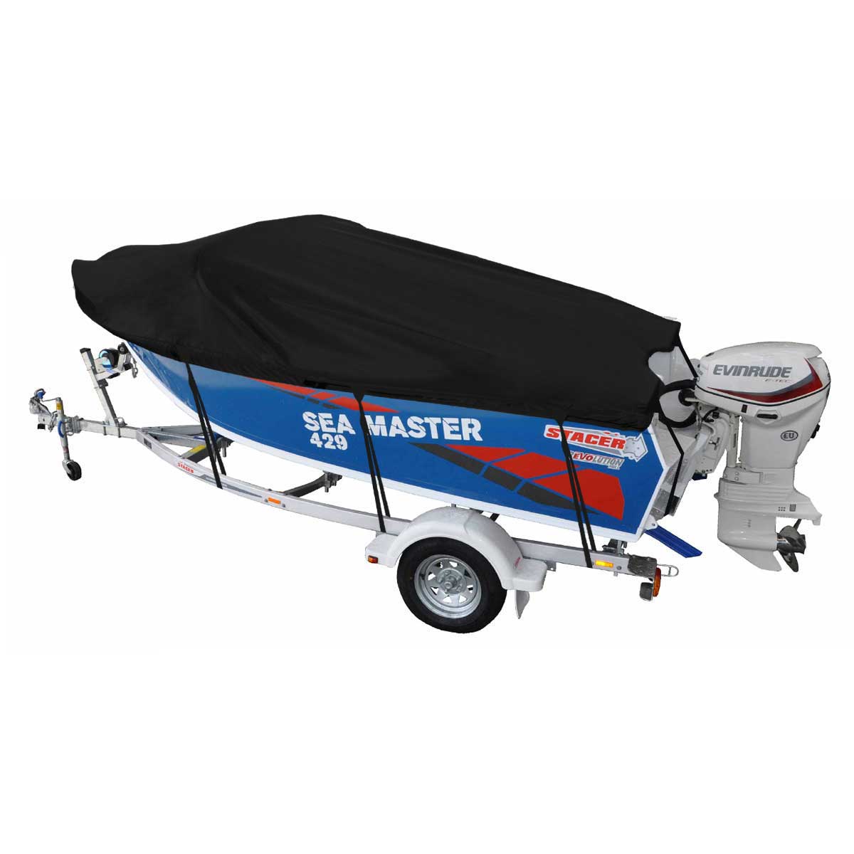 Custom Boat Covers for Stacer 429 SEAMASTER RUNABOUT BOAT