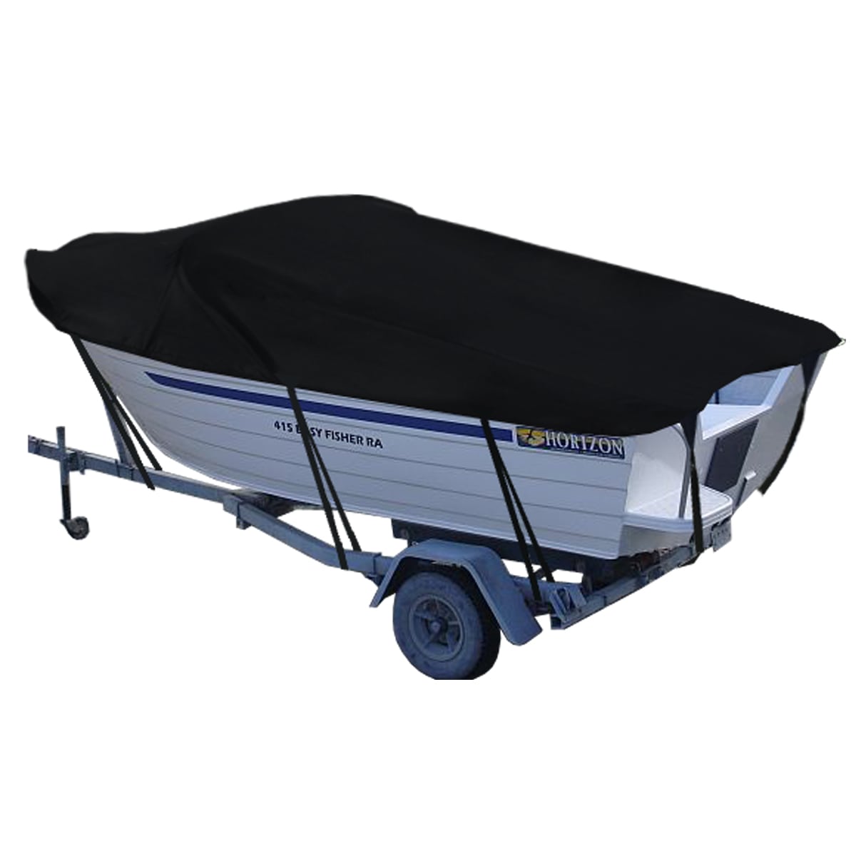 Custom Boat Covers for Horizon 435 EASYFISHER RUNABOUT BOAT