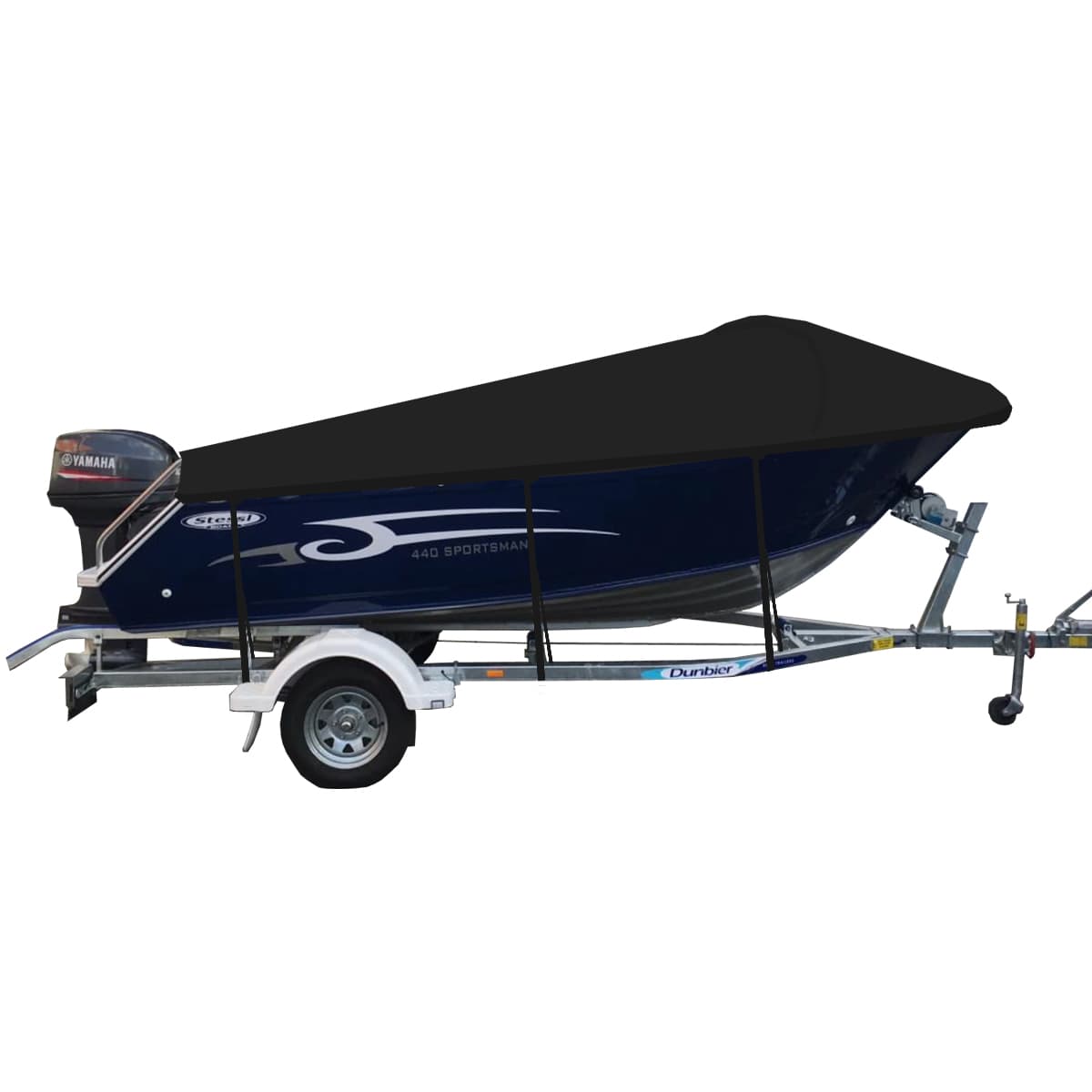 Custom Boat Covers for Stessl 440 SPORTSMAN RUNABOUT BOAT
