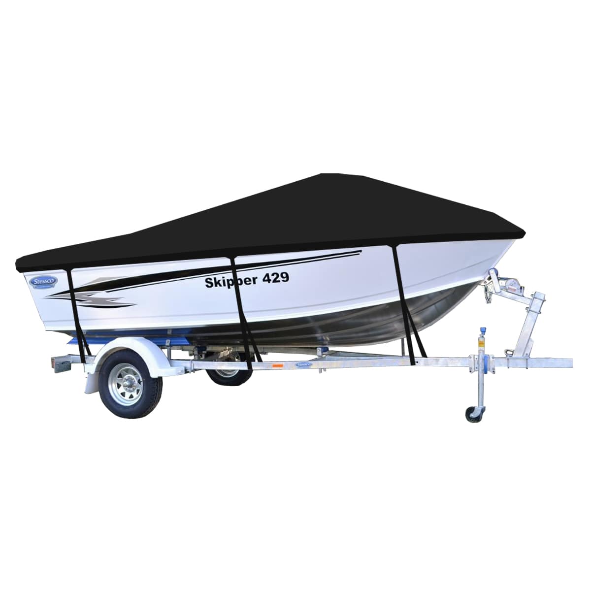 Custom Boat Covers for Stessco 429 SKIPPER RUNABOUT BOAT