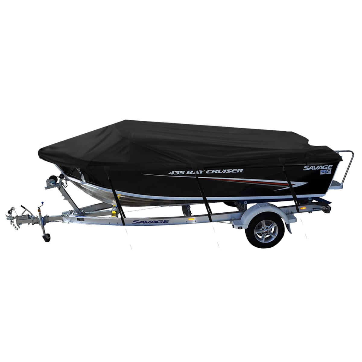 Custom Boat Covers for Savage 435 BAY CRUISER RUNABOUT BOAT