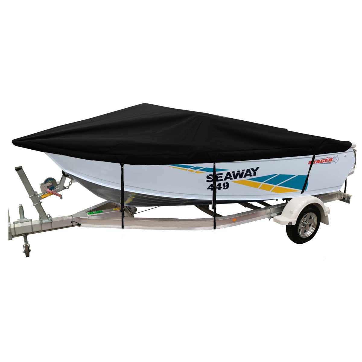 Custom Boat Covers for Stacer 449 SEAWAY RUNABOUT BOAT