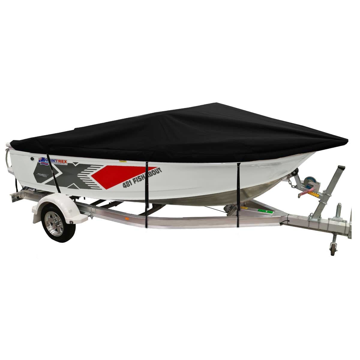 Custom Boat Covers for Quintrex 481 FISHABOUT PRO RUNABOUT BOAT