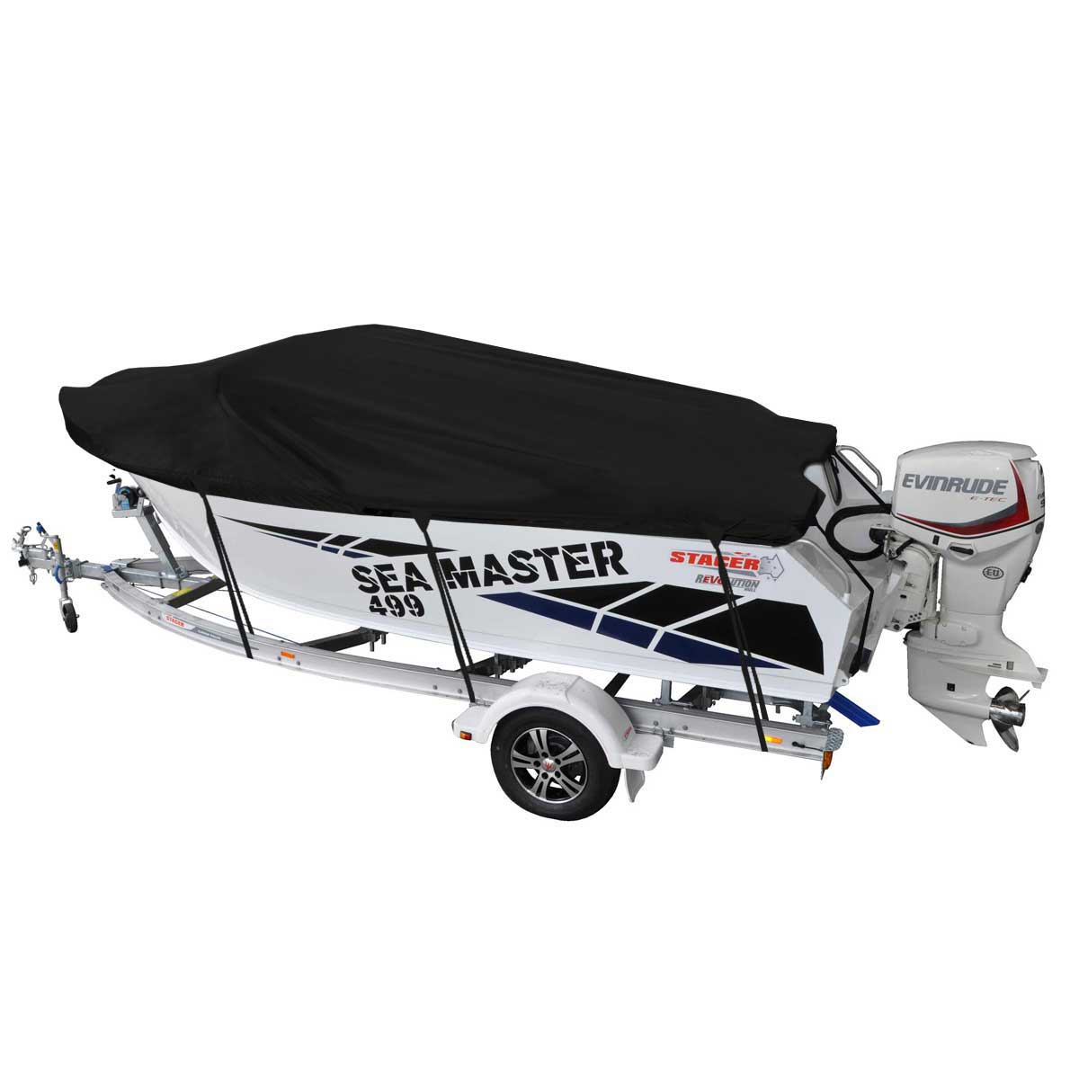 Custom Boat Covers for Stacer 499 SEAMASTER RUNABOUT BOAT