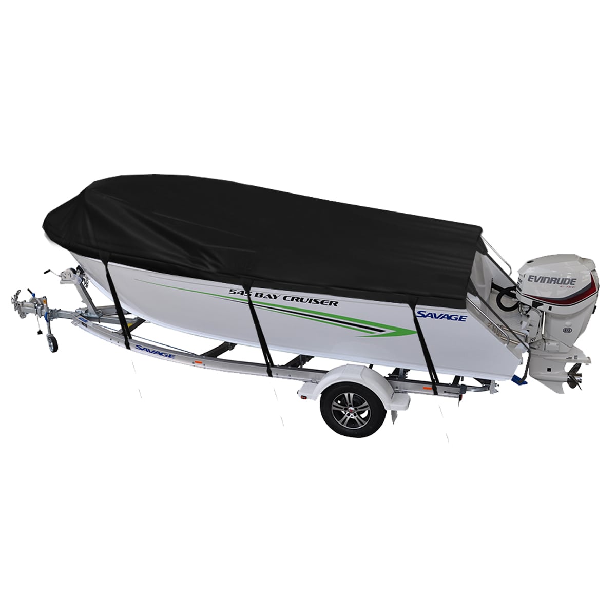 Custom Boat Covers for Savage 545 BAY CRUISER RUNABOUT BOAT
