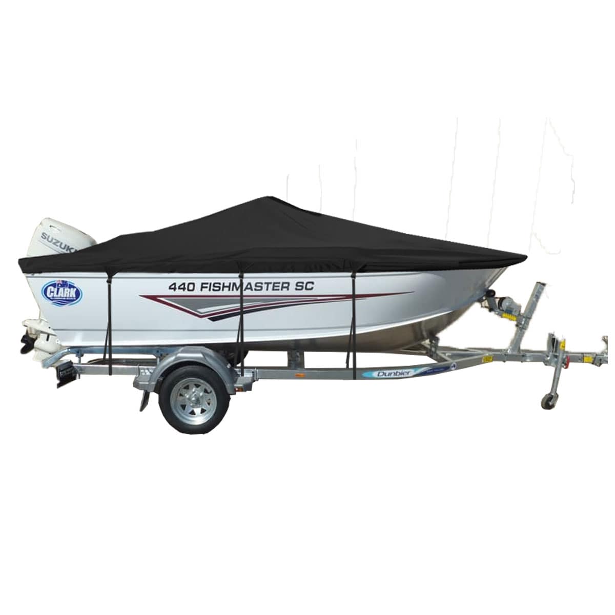 Custom Boat Covers for Clark 440 FISHMASTER SIDE CONSOLE BOAT