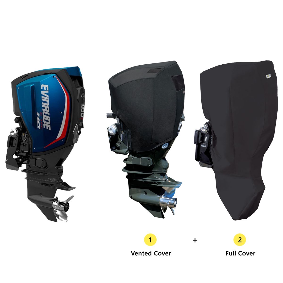 Cover Set (Vented and Full) for Evinrude
