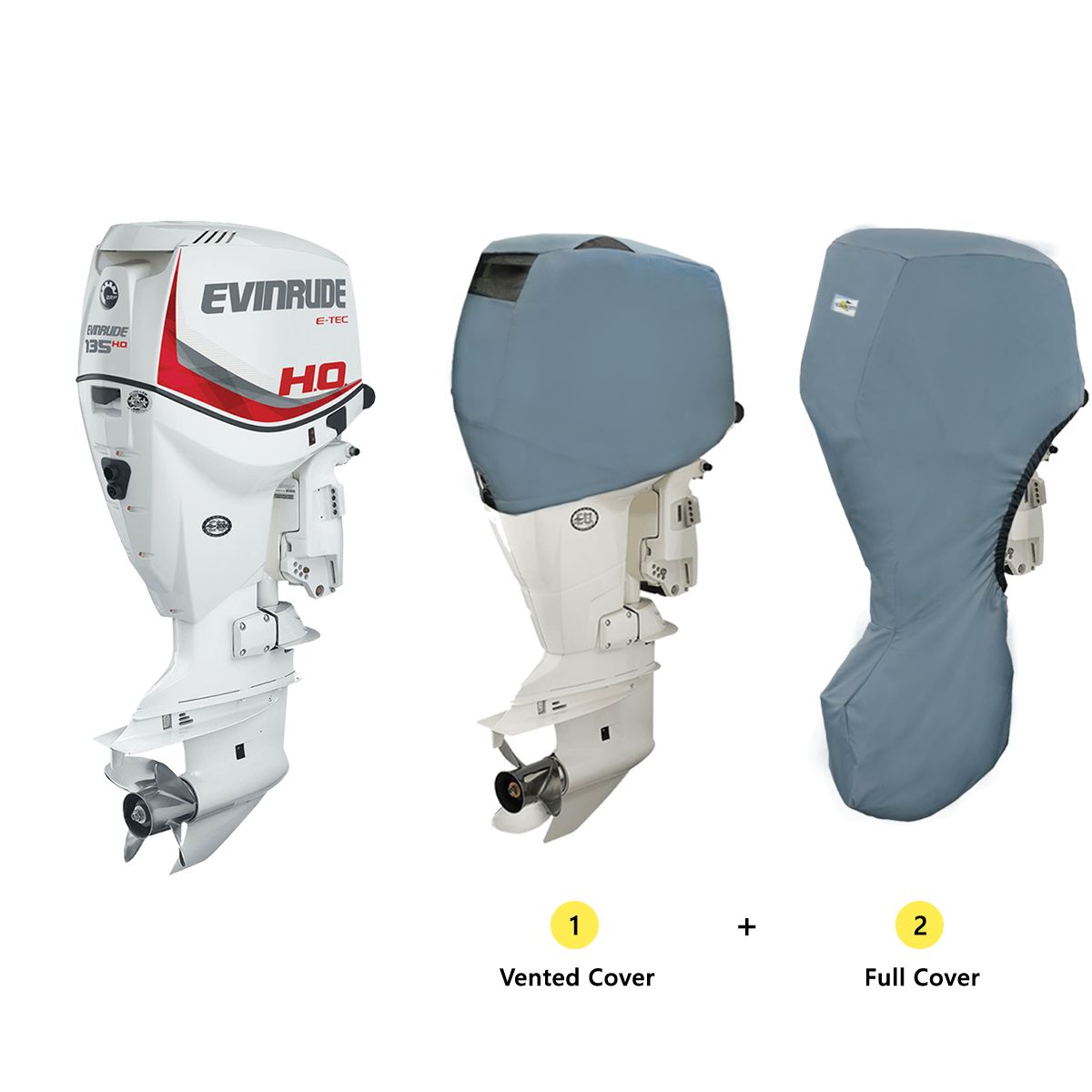Cover Set (Vented and Full) for Evinrude