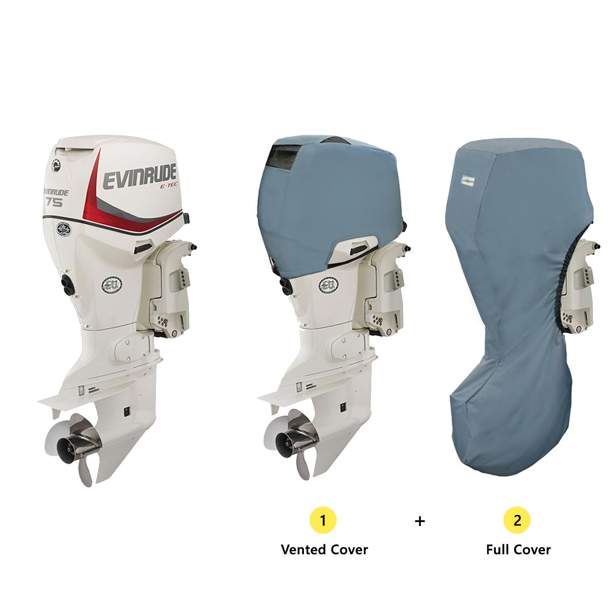 Cover Set (Vented and Full) for Evinrude