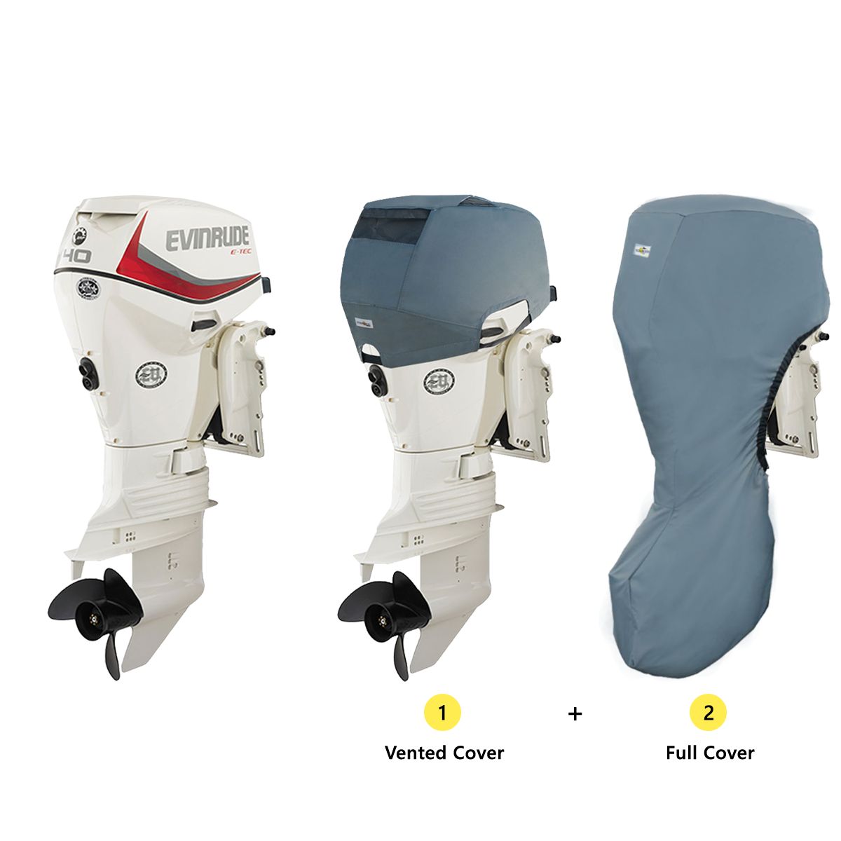 Cover Set (Vented and Full) for Evinrude