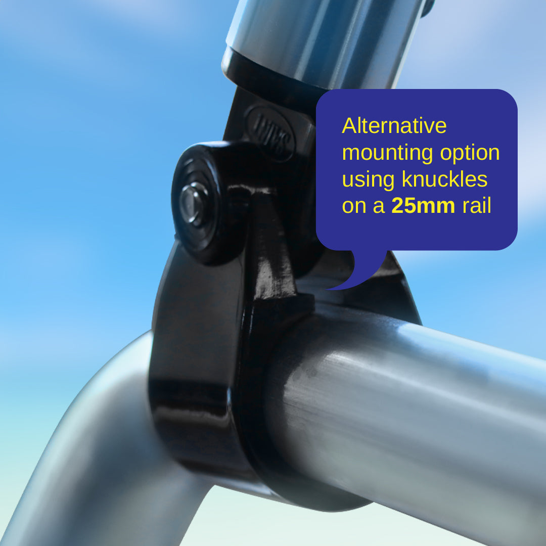 3 Bow Classic Bimini Top - Aluminium