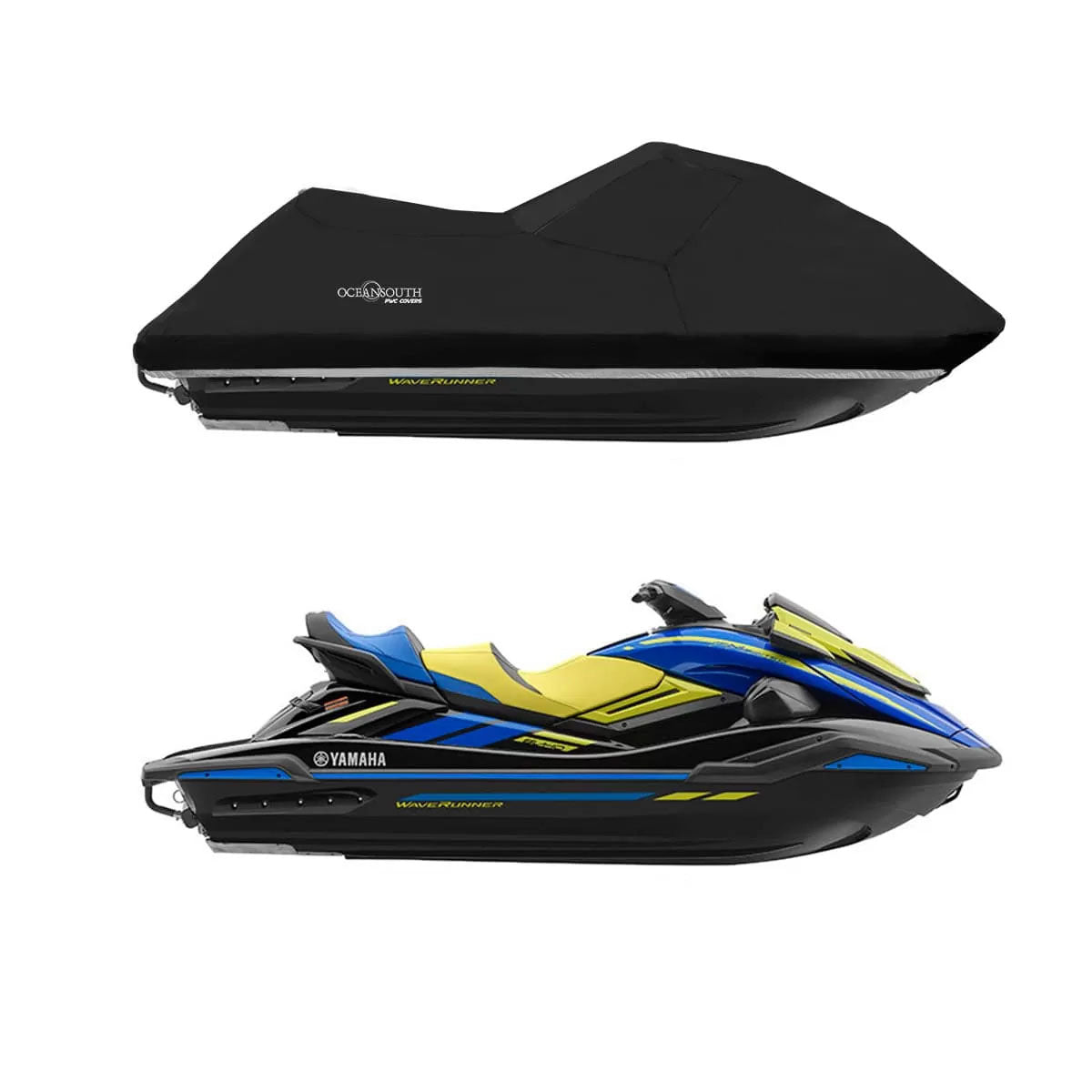SBU 600 Denier Jet Ski Cover – Fits Yamaha WaveRunner GP1800R SVHO 2020-2022 – Black