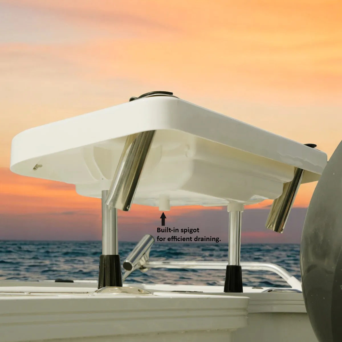 Deluxe-Köder- und Filetiertisch mit Rutenhaltern