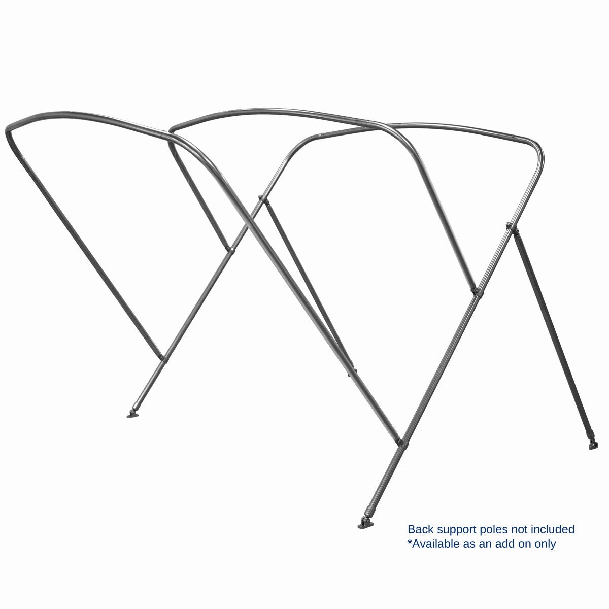 3 Bow Signature Bimini Top Stainless Steel - 6ft