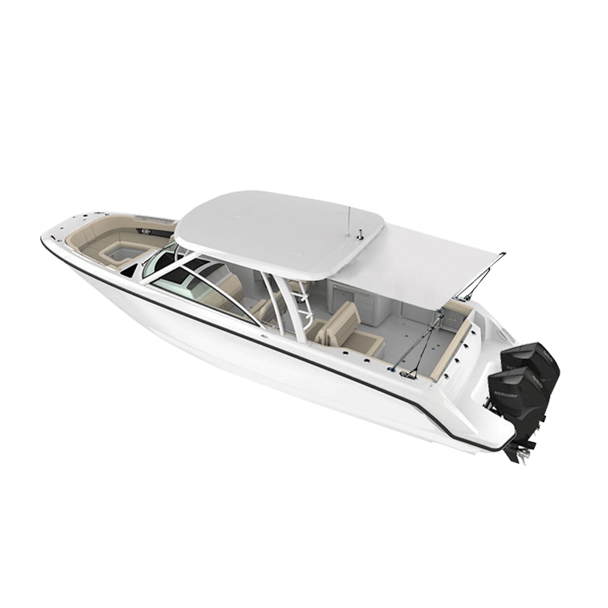 Hard Top Stern Shade Extension Kit