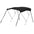 3 Bow Classic Bimini Top - Aluminium