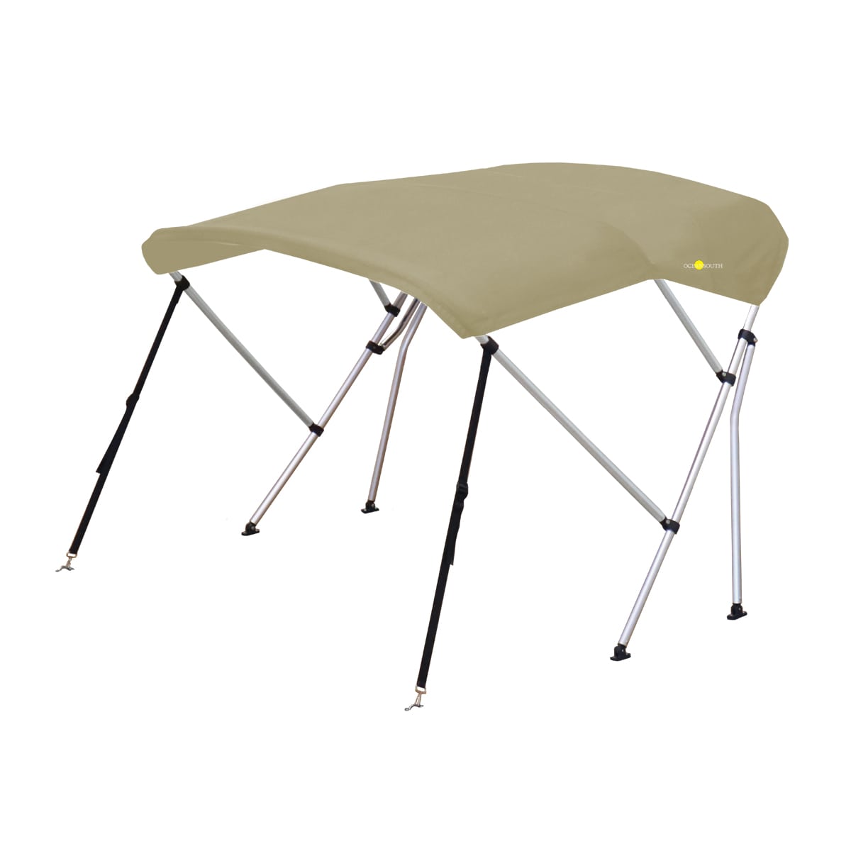 3 Bow Whitewater Bimini Top - Aluminium