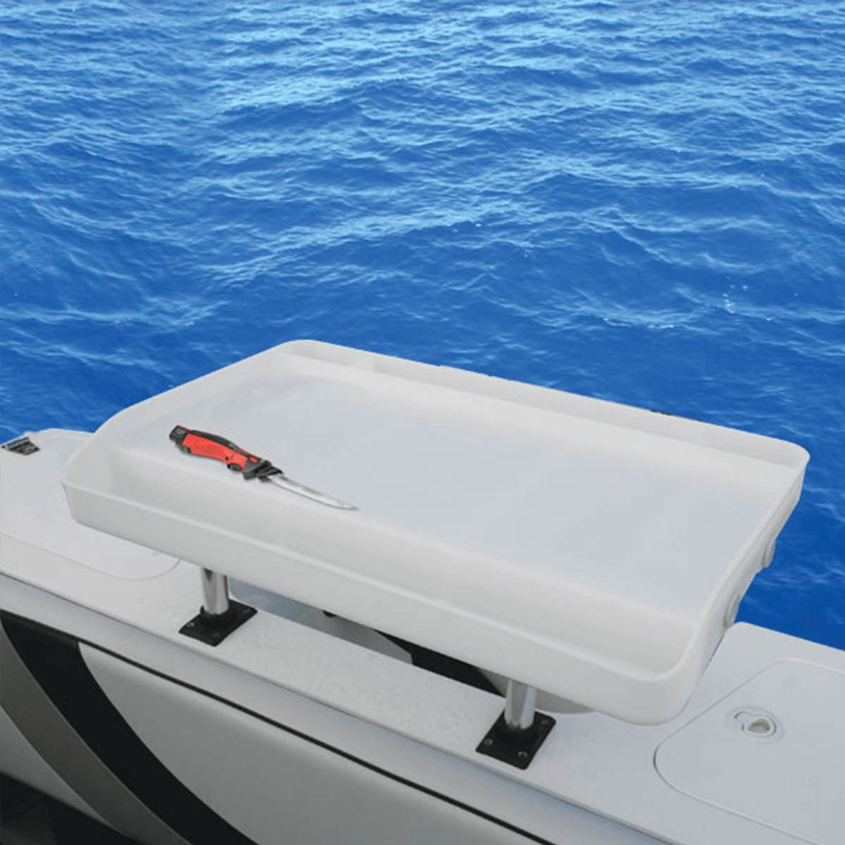 fishing rod holder cutting board Oceansouth Large Boat Cutting Board
