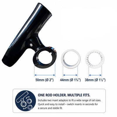 Aluminium Clamp-On 360° Rod Holder
