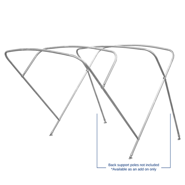 Bimini Frame Replacements for 4 Bow Bimini Top -8ft (Stainless Steel)