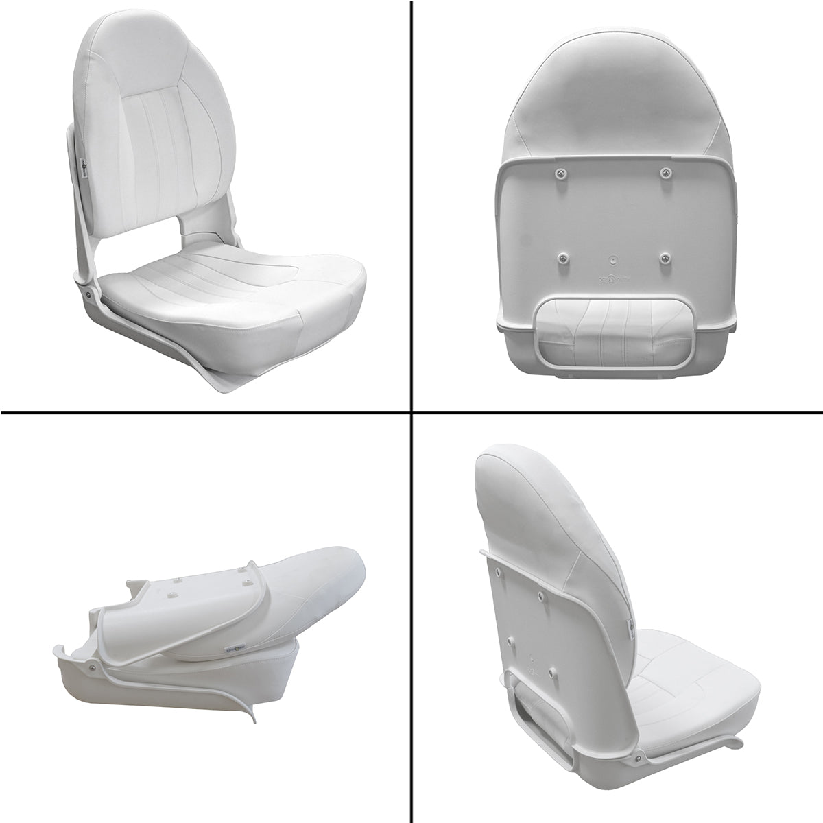 Skipper Deluxe High Back Folding Boat Seat