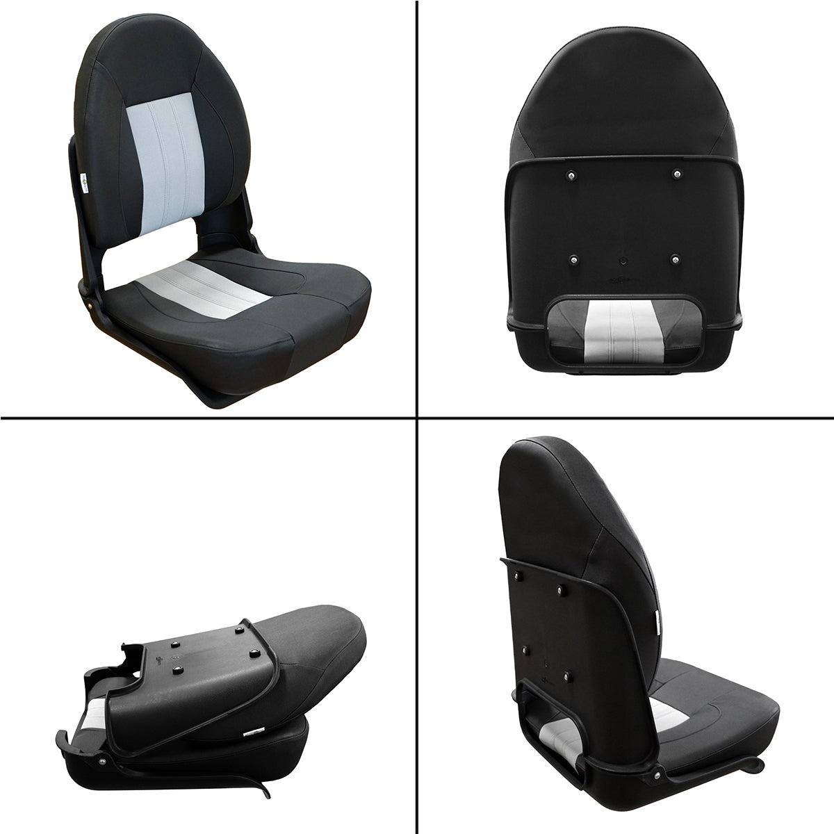 Skipper Deluxe High Back Folding Boat Seat