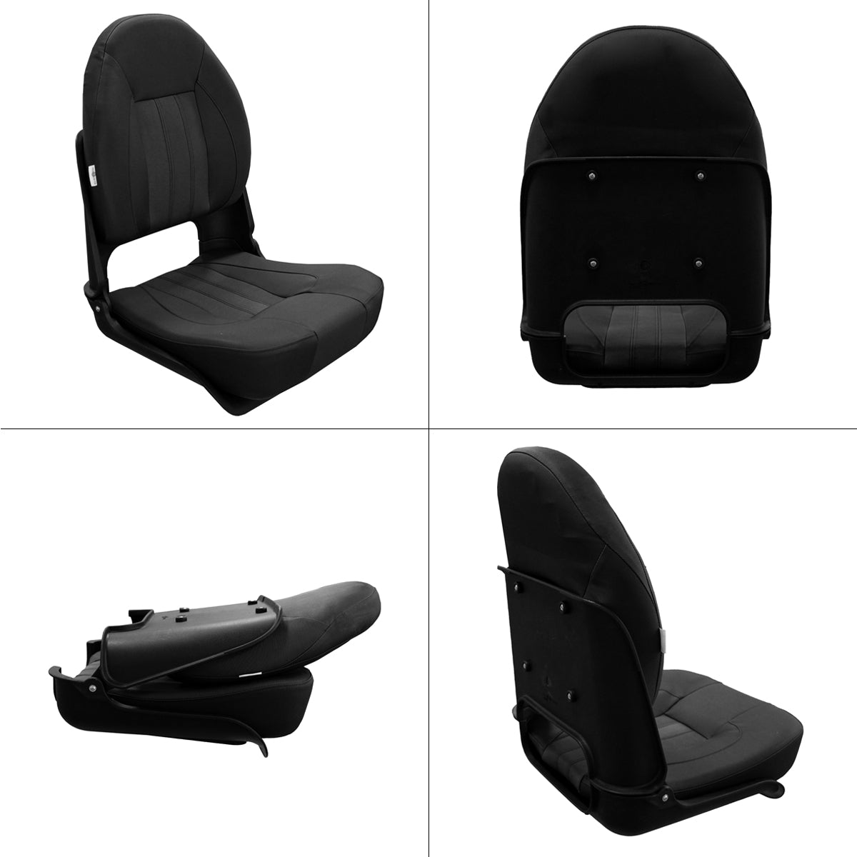Skipper Deluxe High Back Folding Boat Seat